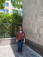 FLARED WAIST BLOUSE