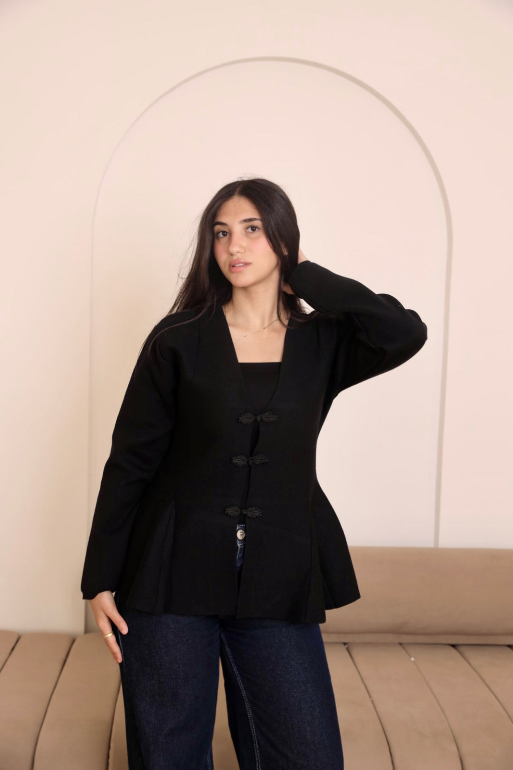 Black Peplum Jacket