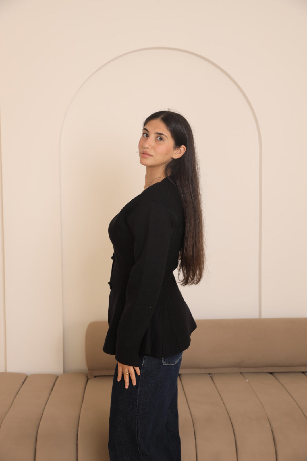 Black Peplum Jacket