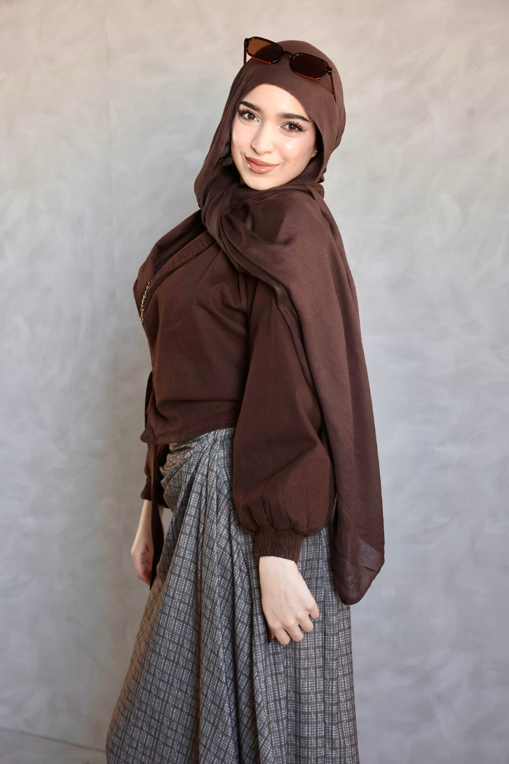 BROWN CROSS GABARDINE JACKET