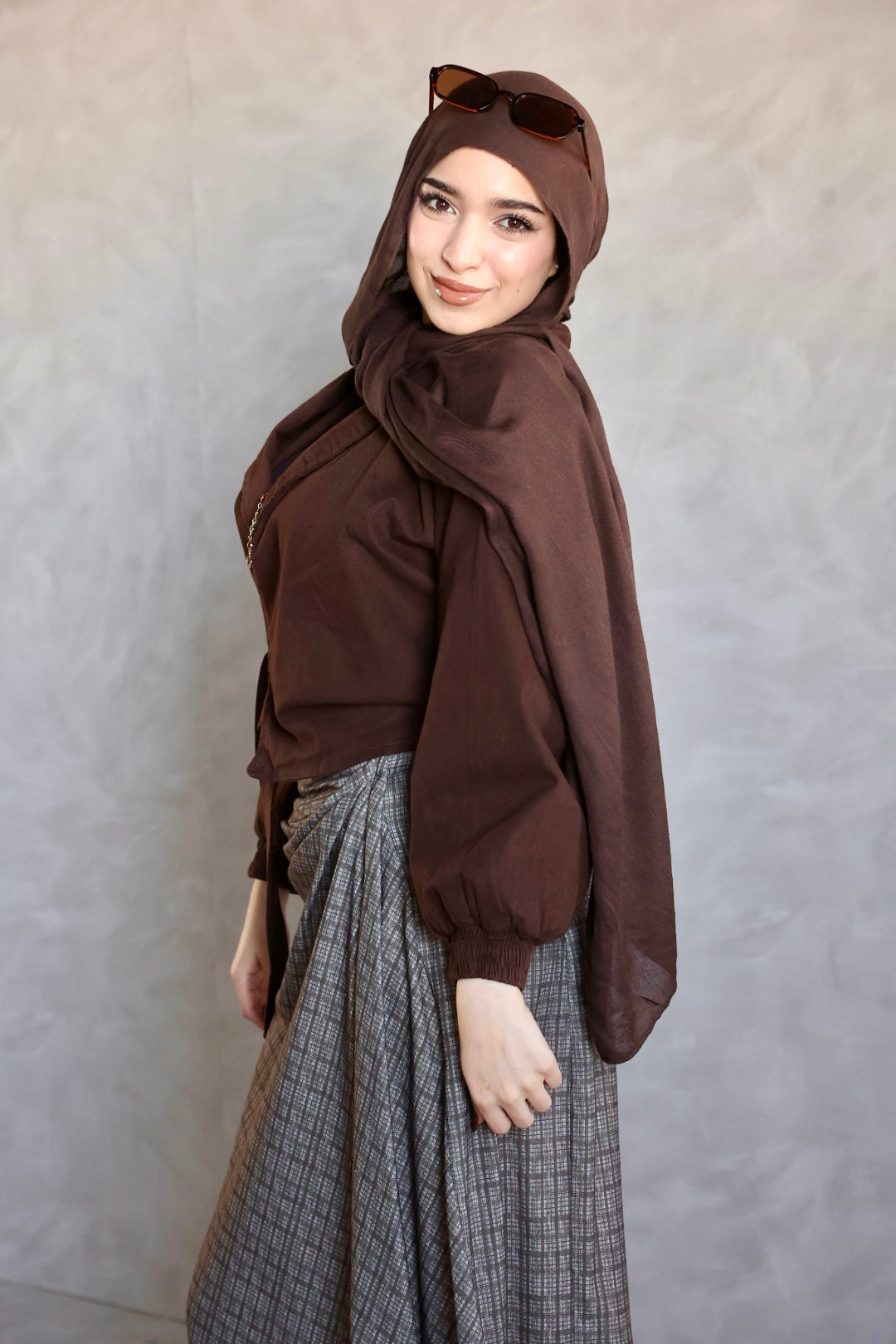 BROWN CROSS GABARDINE JACKET