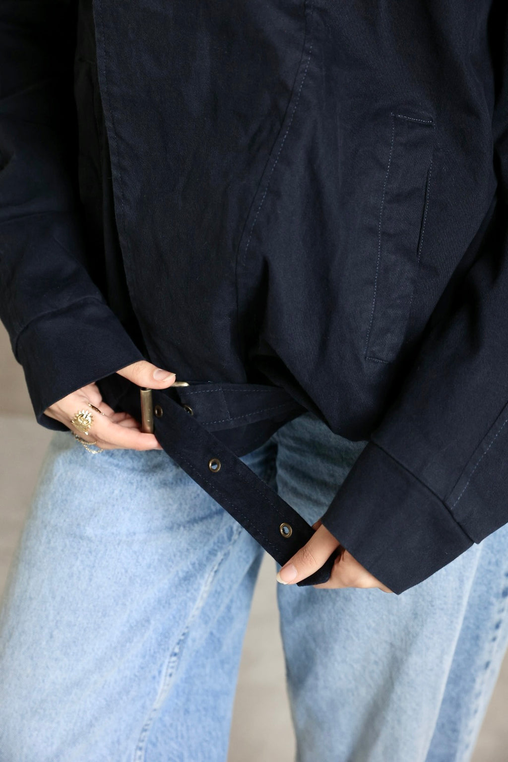 BLUE EDGE GABARDINE JACKET