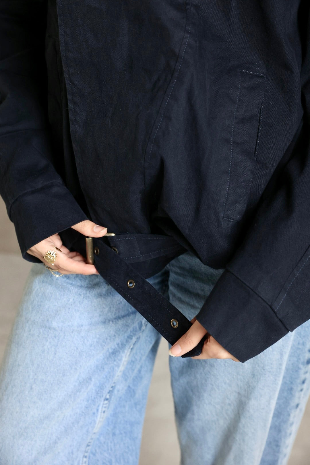 BLUE EDGE GABARDINE JACKET