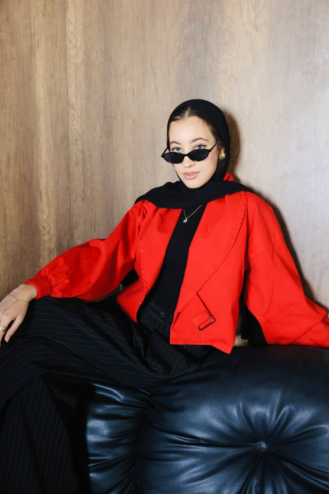 RED CROSS GABARDINE JACKET