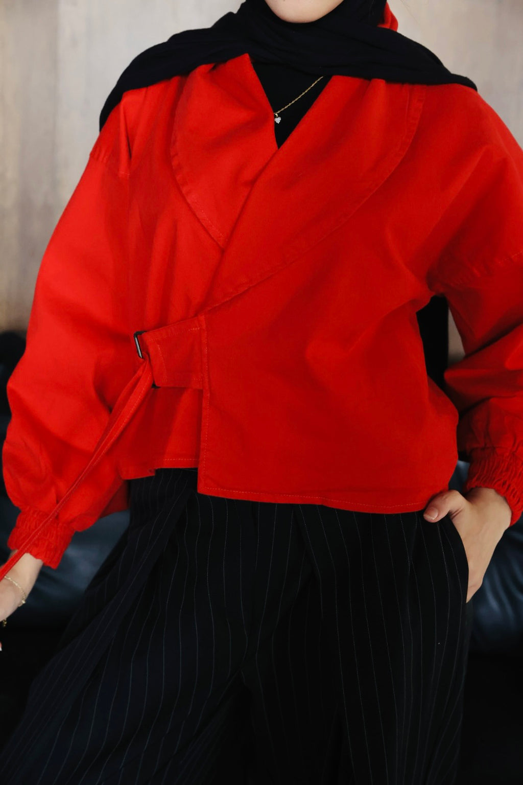 RED CROSS GABARDINE JACKET