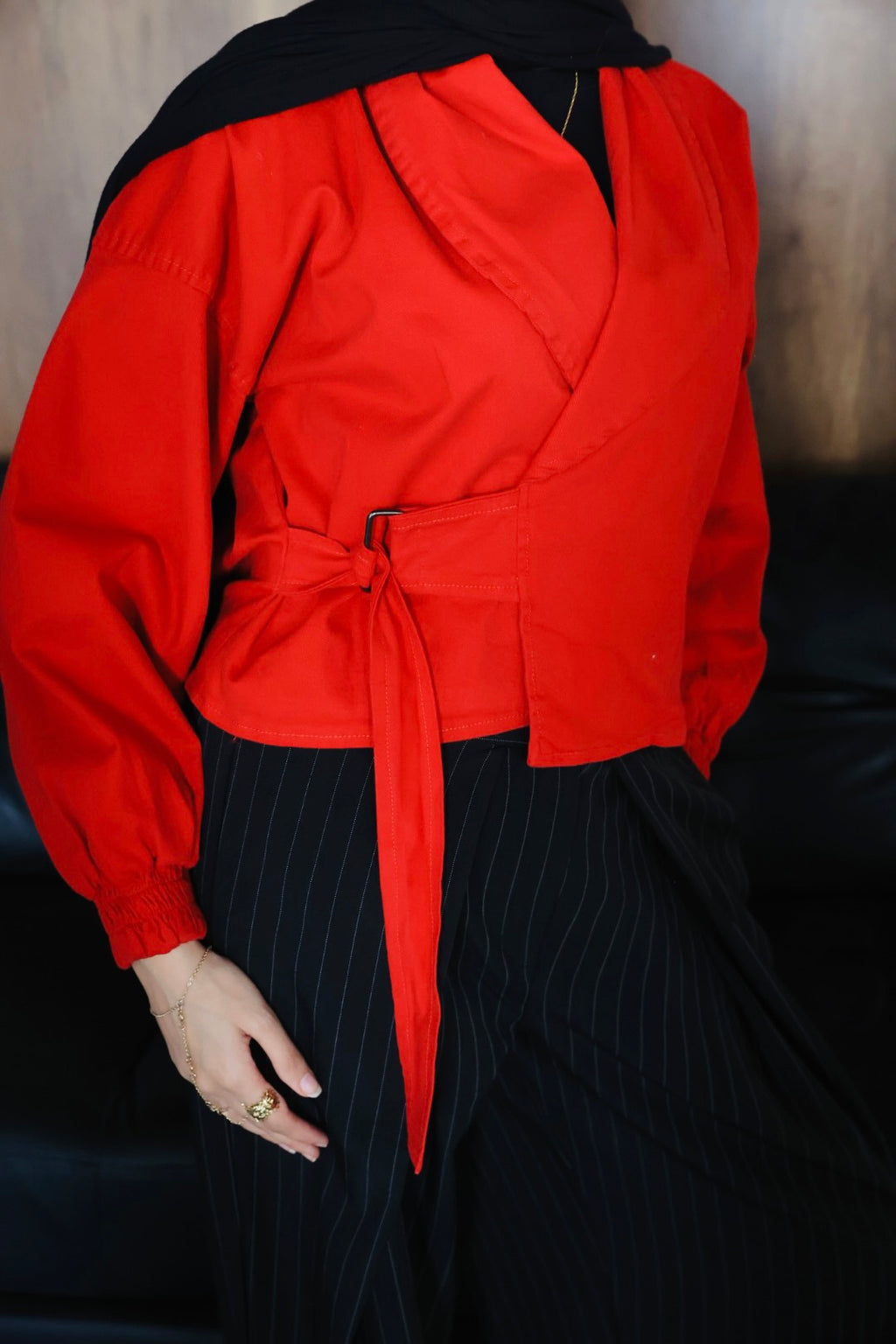RED CROSS GABARDINE JACKET
