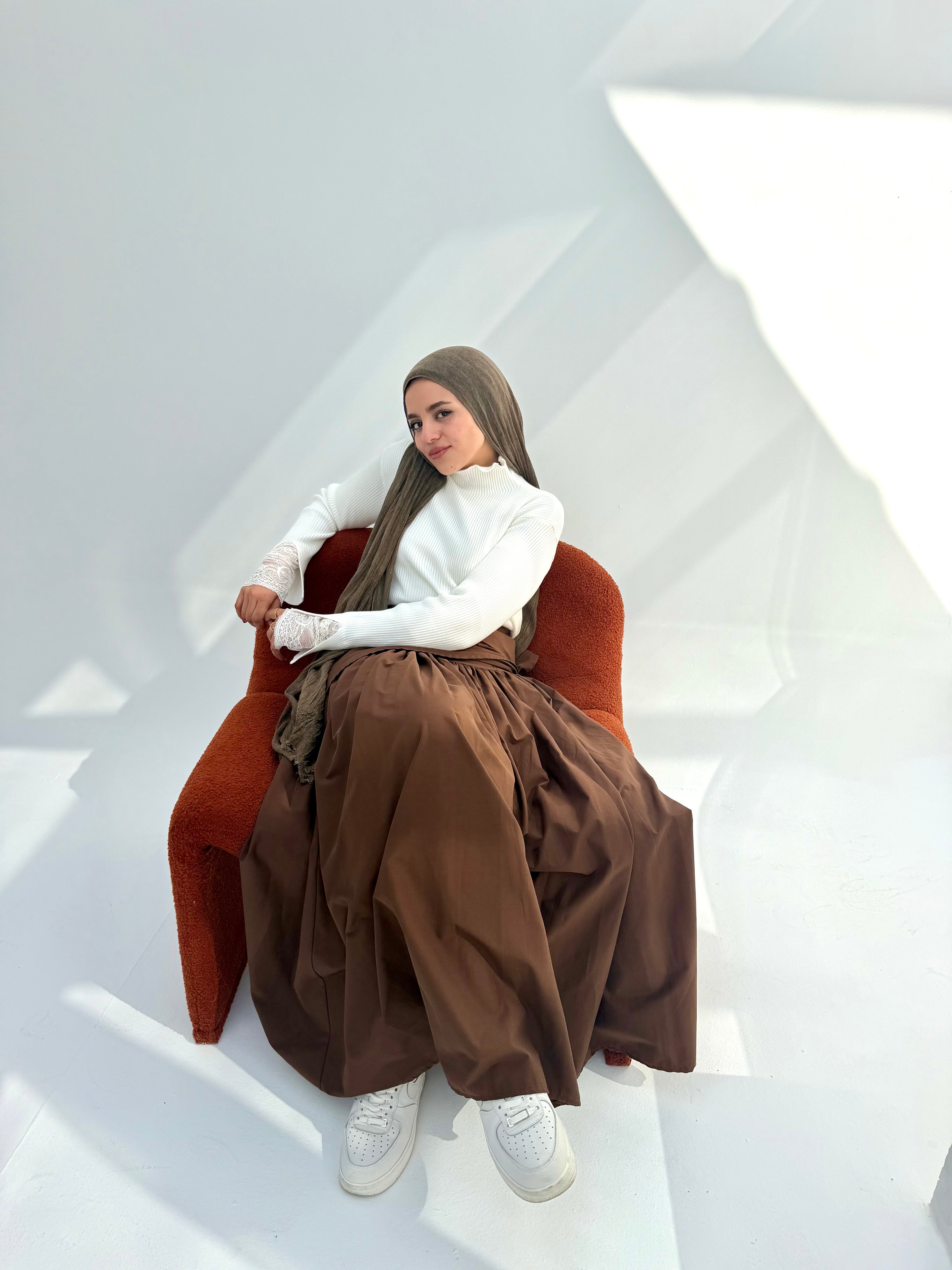 SCARFED SKIRT