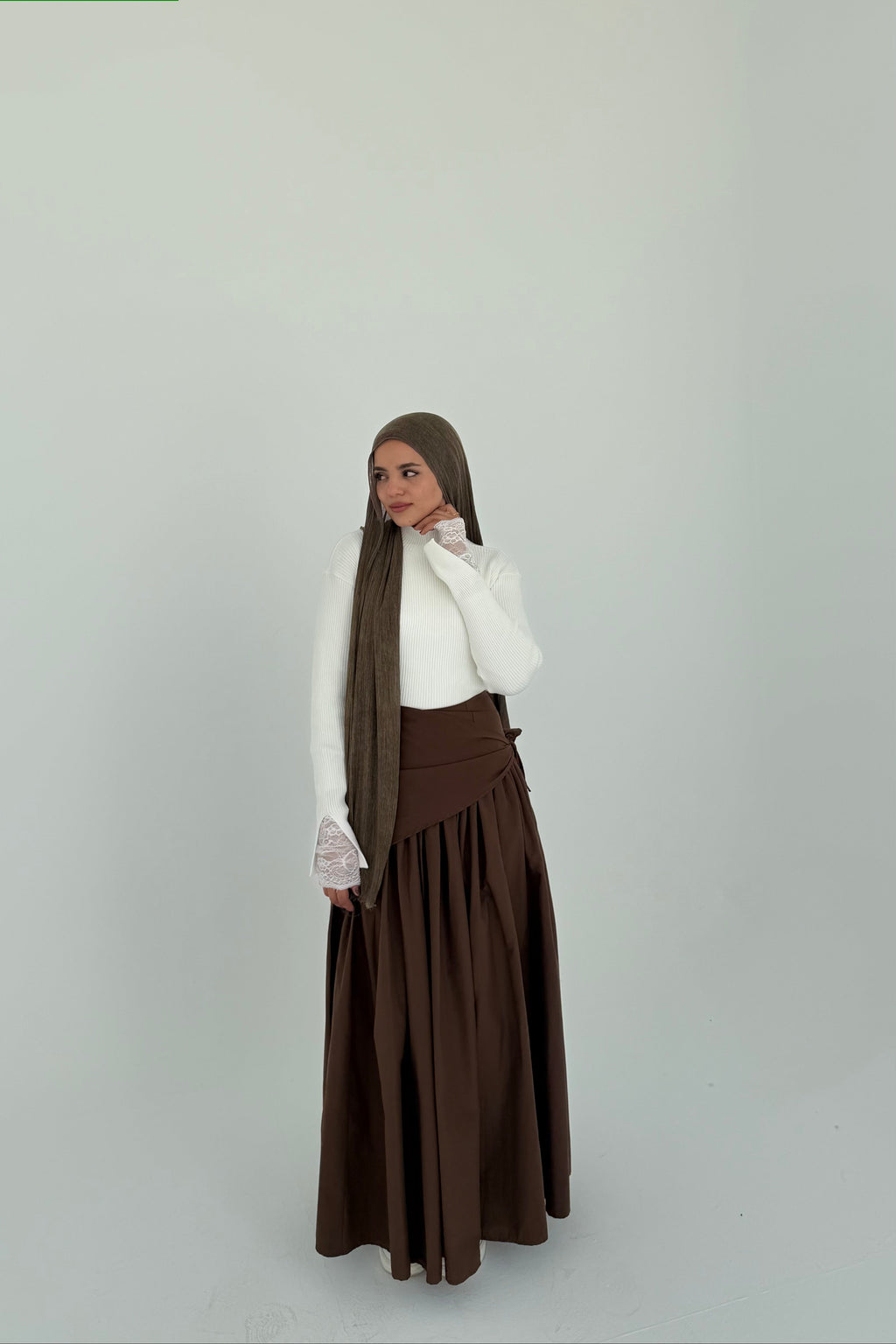 SCARFED SKIRT