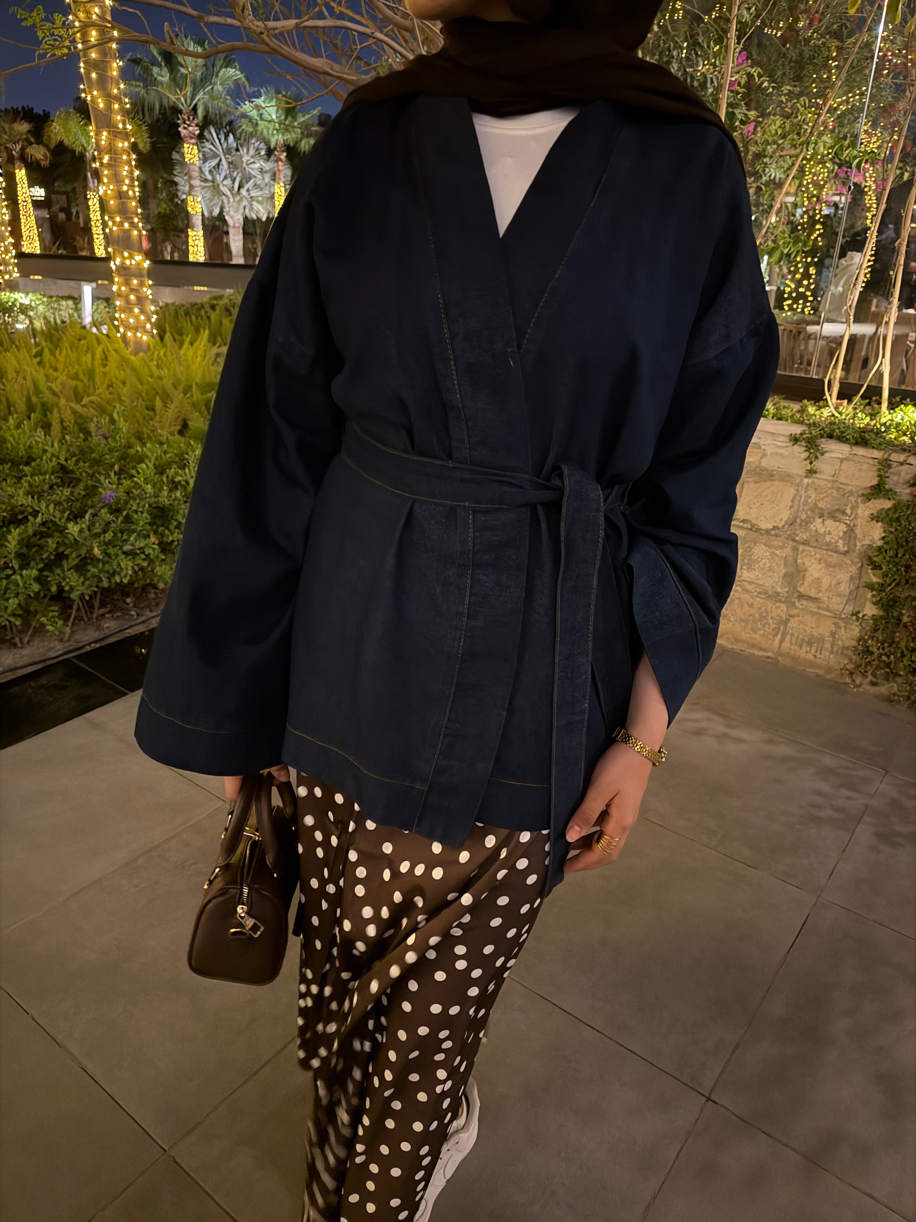 DENIM RAPPED JACKET