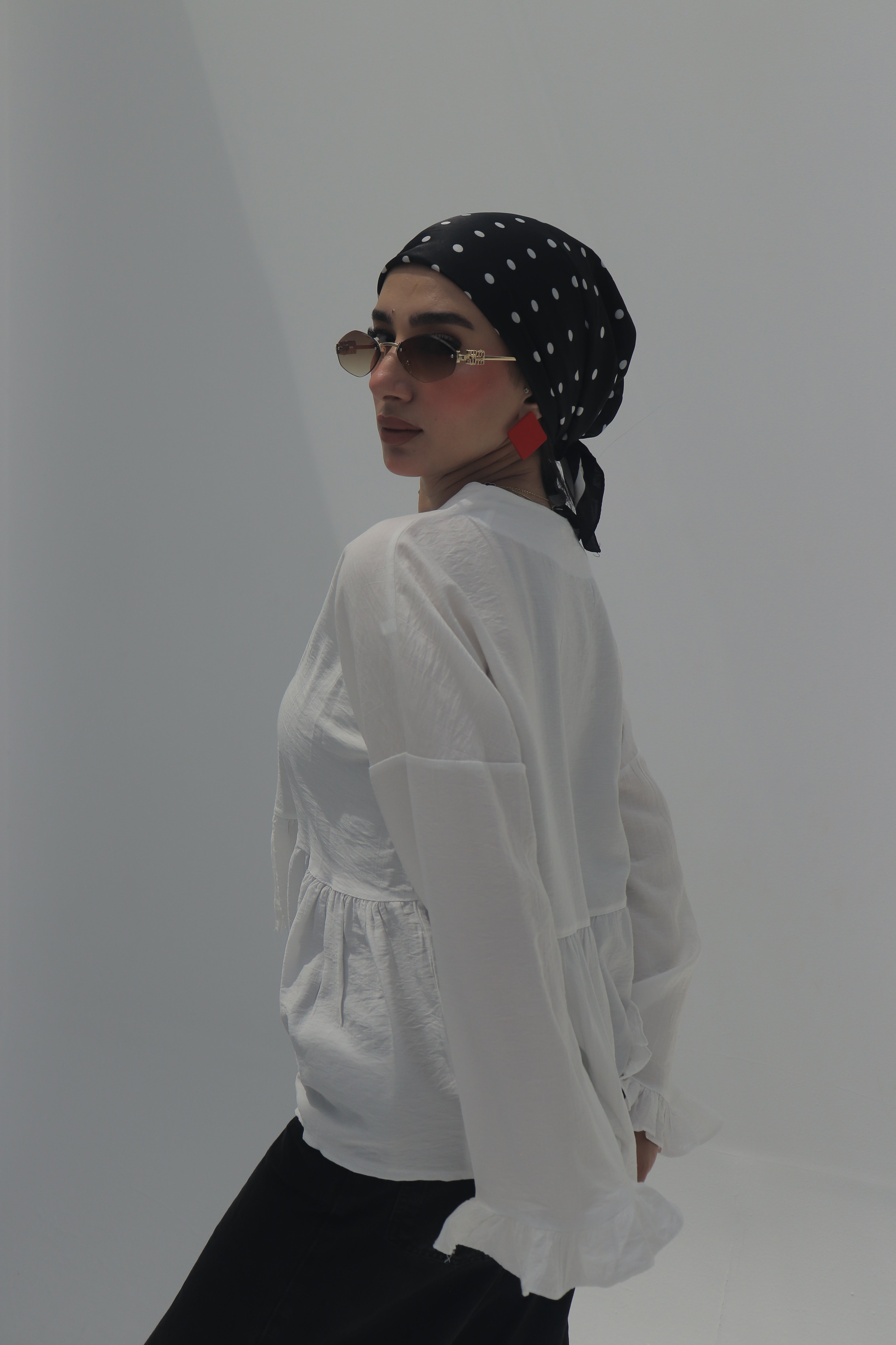 TIE FRONT BLOUSE