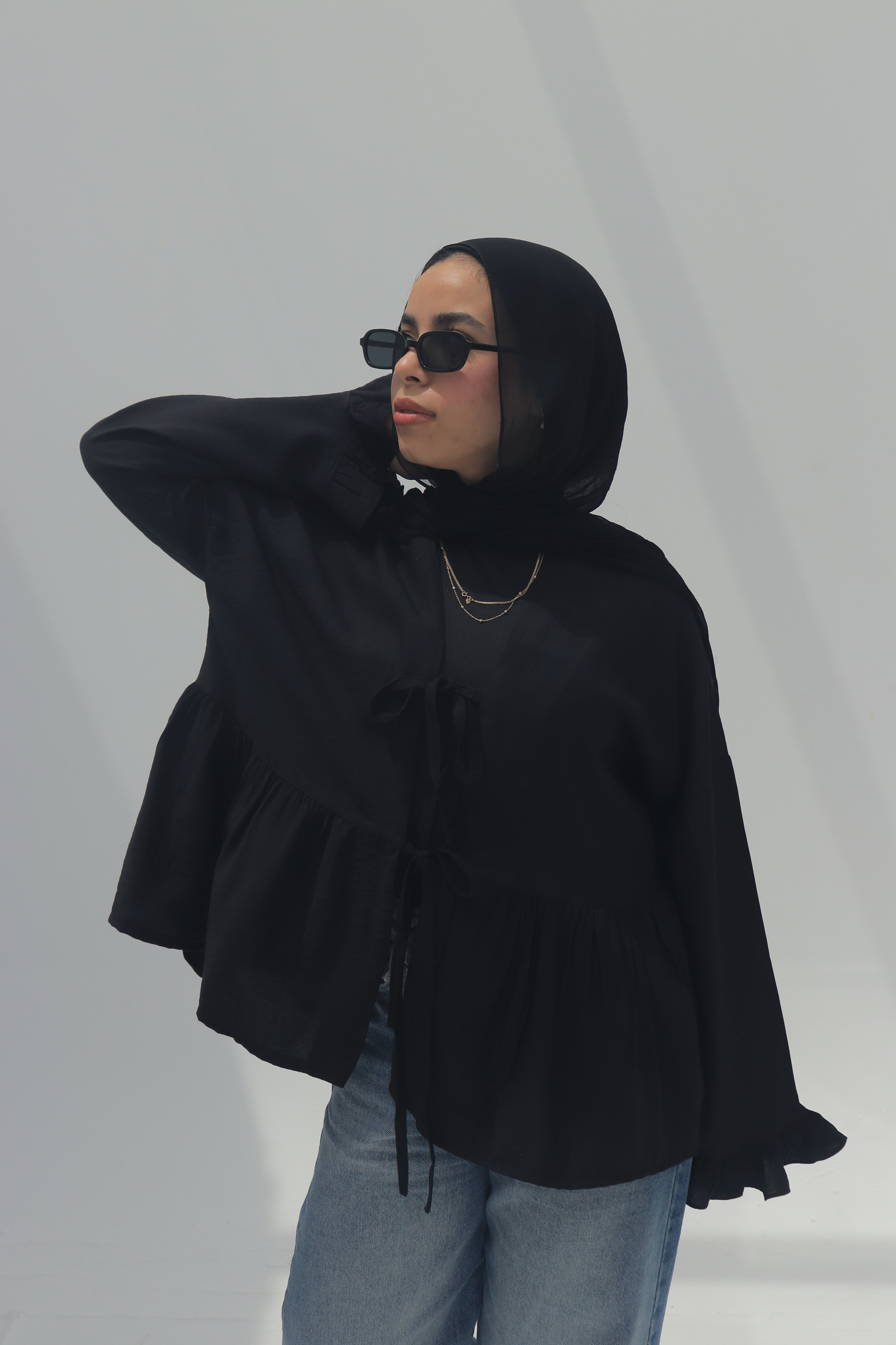 TIE FRONT BLOUSE