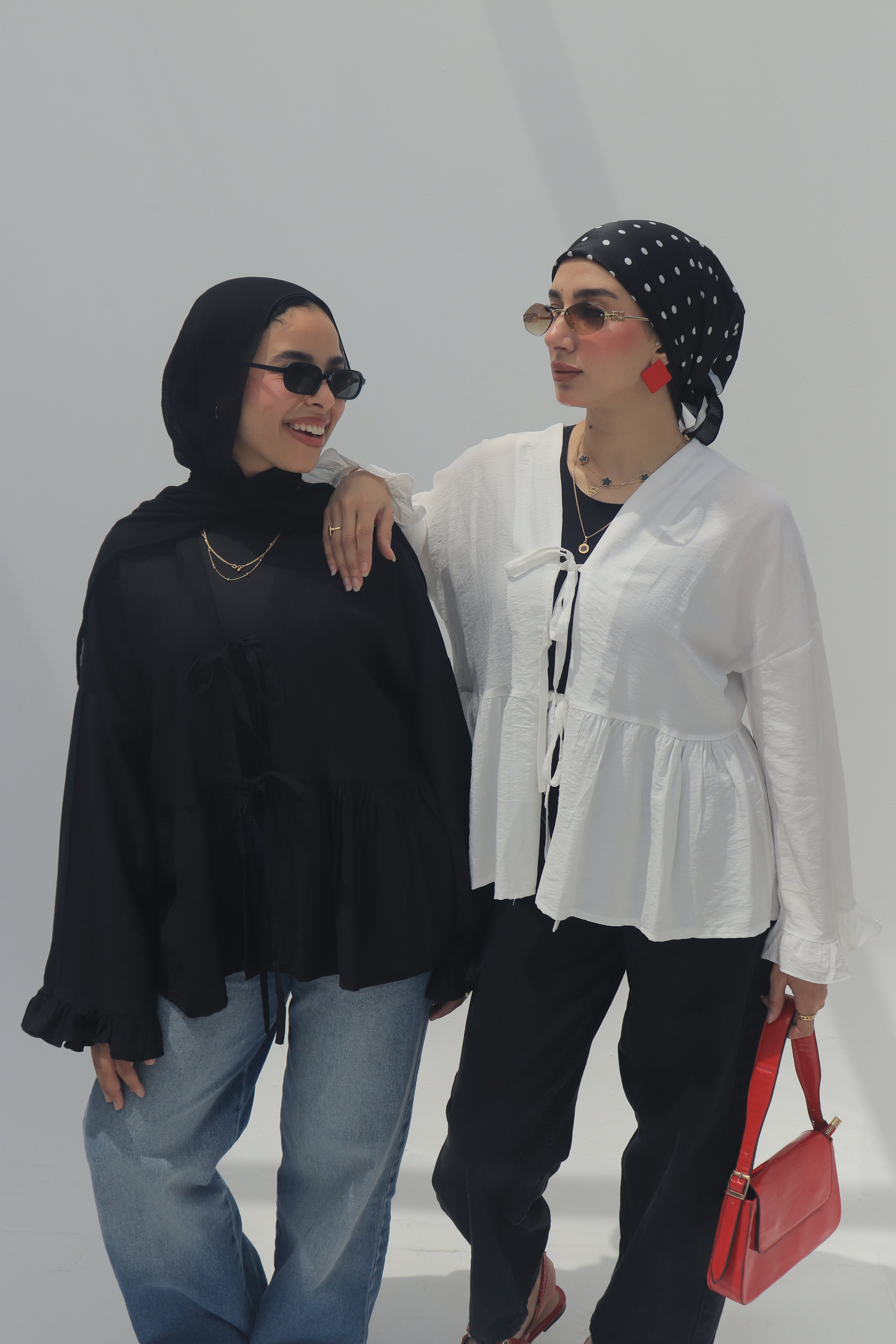 TIE FRONT BLOUSE