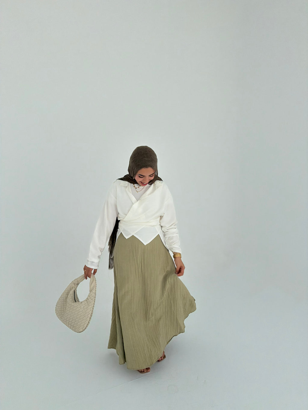 WRINKLED SKIRT