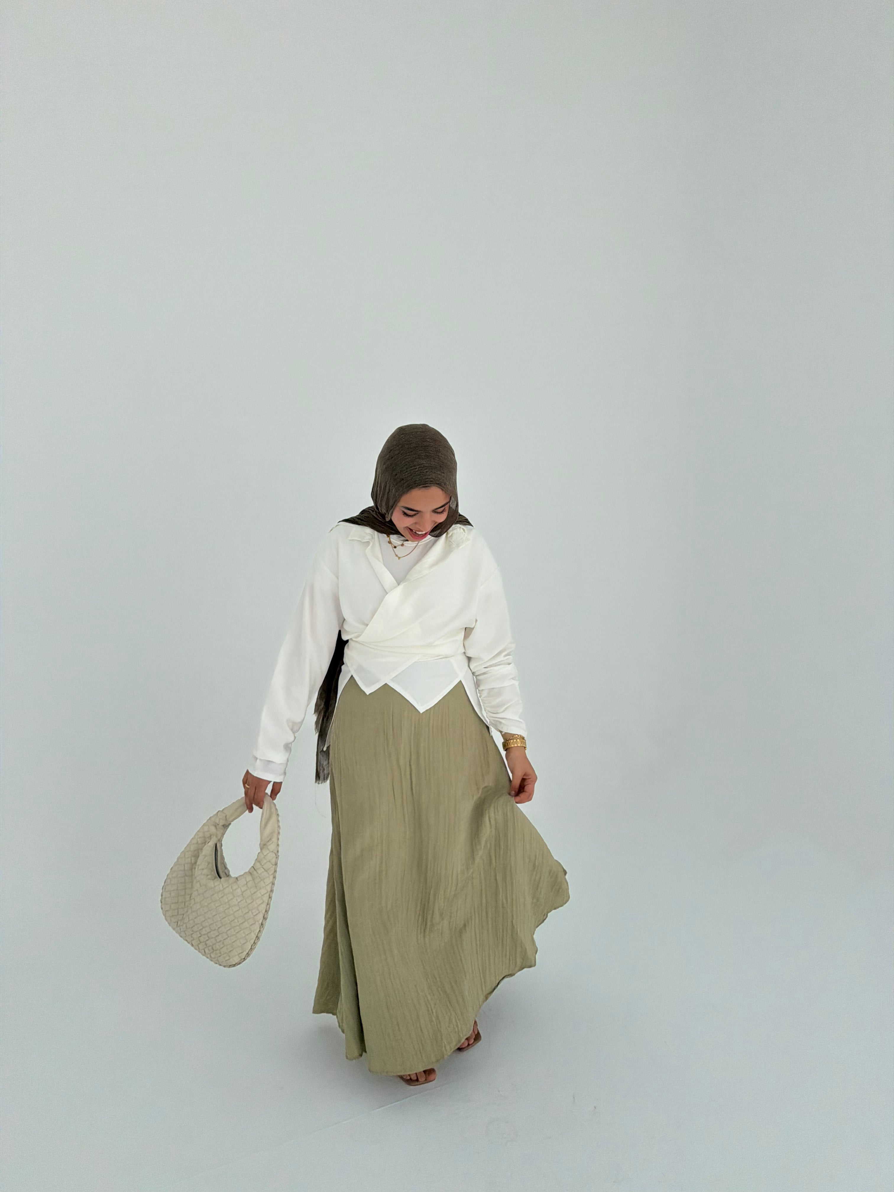 WRINKLED SKIRT
