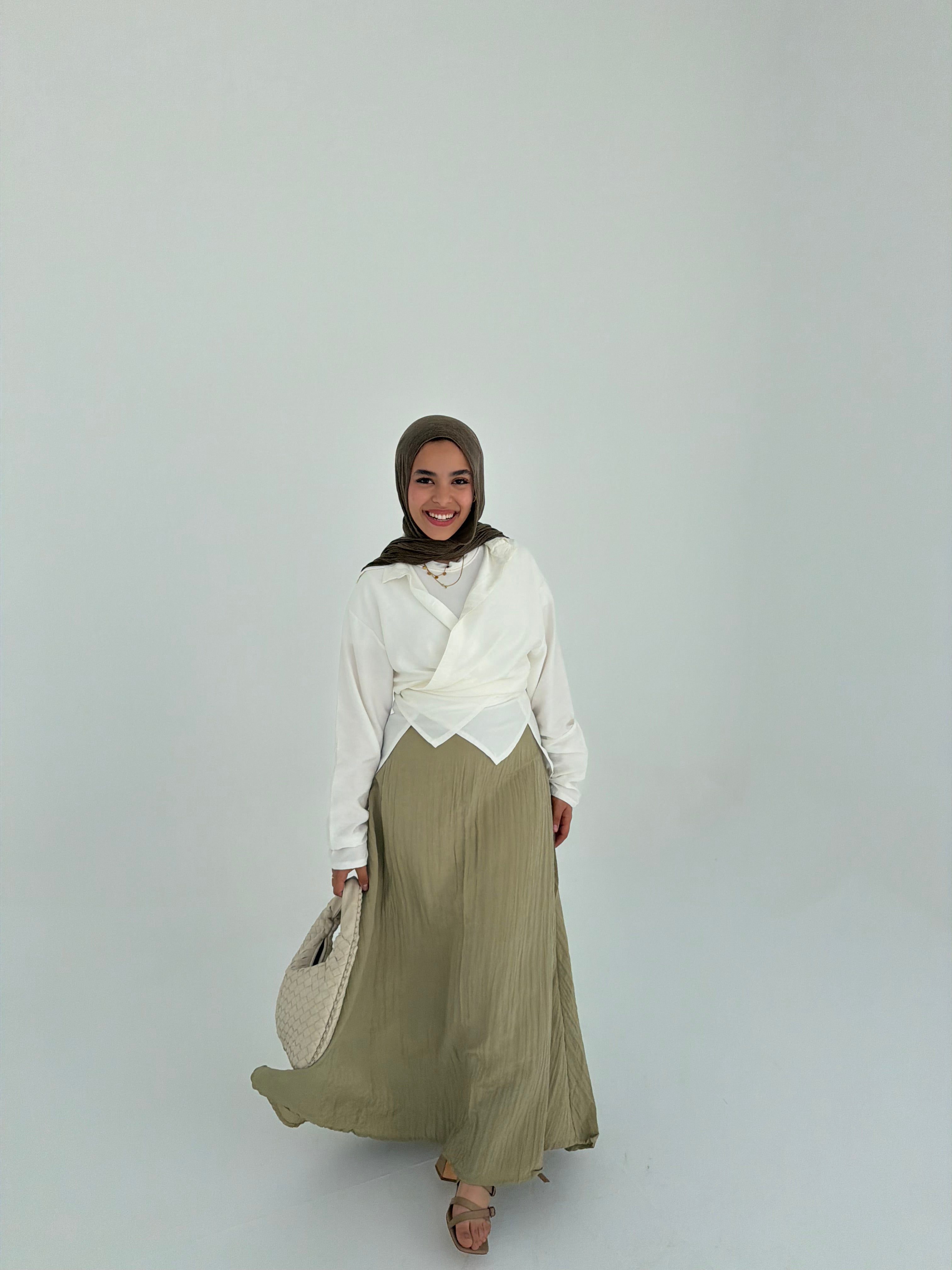 WRINKLED SKIRT