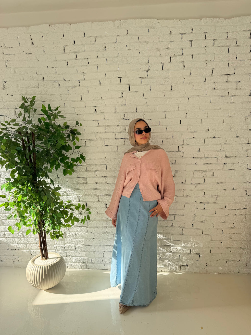 CLOCHE DENIM SKIRT