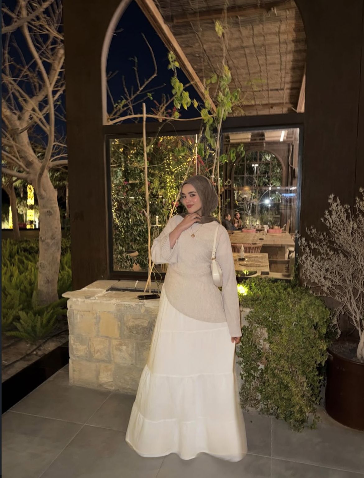 TIERED LINEN SKIRT