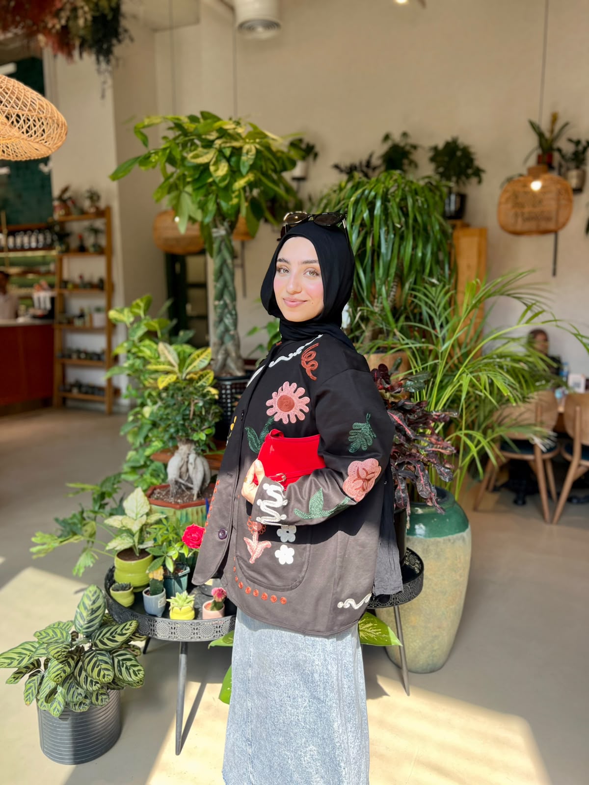 BLACK BLOOM ART JACKET
